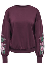 thumbnail: ONLY gebloemde sweater paars