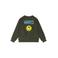 Tumble 'n Dry oversized sweater met backprint - olijfgroen