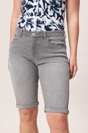 slim regular waist denim short