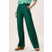 Miss Etam denim wide leg regular waist broek met textuur donkergroen