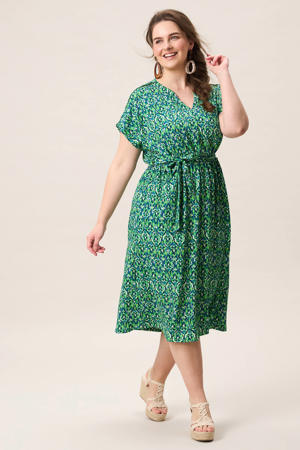 midi jurk groen
