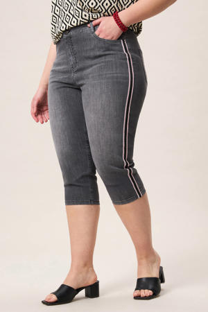 skinny high waist broek grey denim