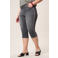 Miss Etam Plus skinny high waist broek grey denim