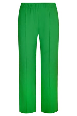 straight regular waist broek groen