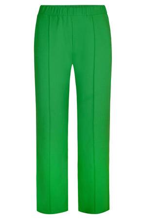 straight regular waist broek groen