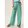 Miss Etam wide leg regular waist broek groen