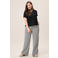 Miss Etam Plus wide leg high waist broek zwart