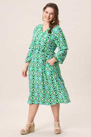 midi jurk groen