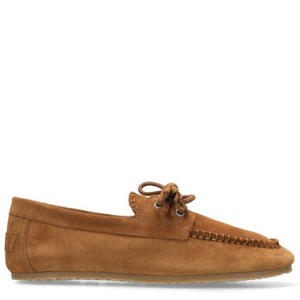 leren bootschoenen cognac
