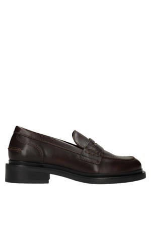 leren loafers - bruin