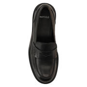thumbnail: Manfield leren loafers - zwart