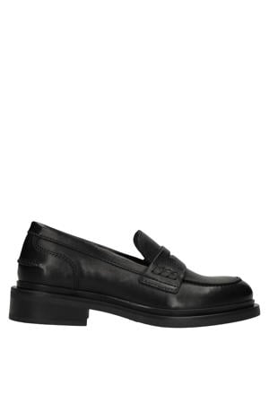 leren loafers - zwart