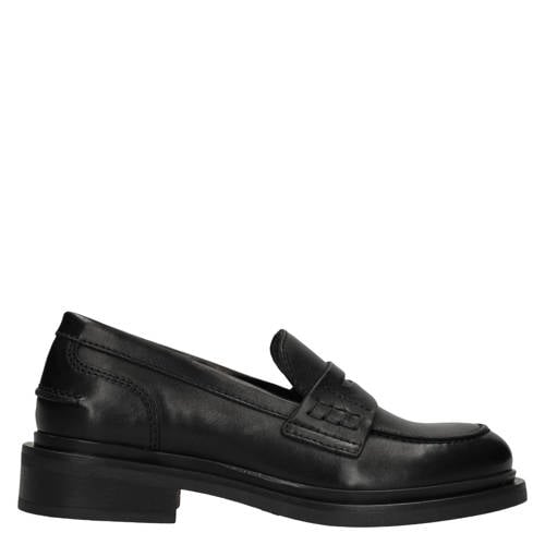 Manfield leren loafers zwart