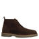 Manfield suède veterboots met profielzool - bruin