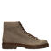 Manfield leren veterboots met profielzool - grijs