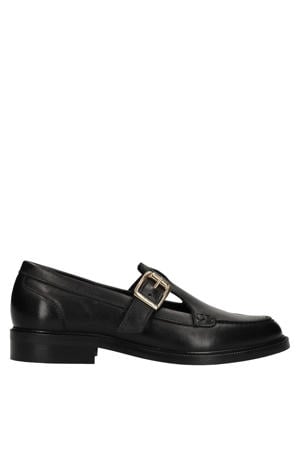 leren loafers zwart
