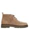 Manfield suède veterboots met profielzool - taupe
