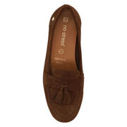 thumbnail: No Stress suède mocassins met profielzool - bruin