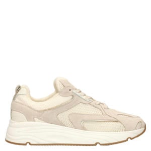 chunky suède sneakers - beige