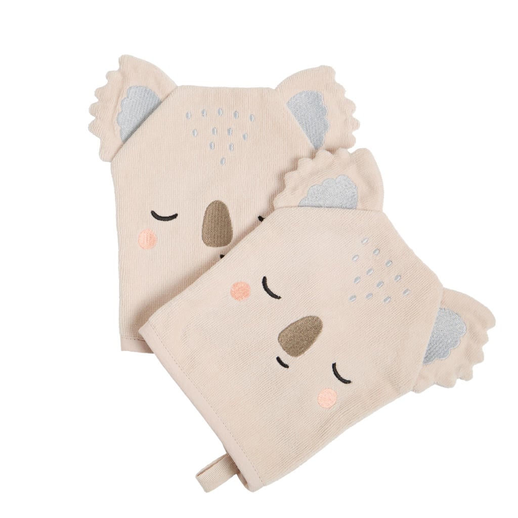 NOUS Kids washand koala (set van 2) (15x20 cm)