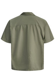 thumbnail: JACK & JONES ESSENTIALS relaxed casual overhemd met linnen groen