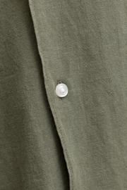 thumbnail: JACK & JONES ESSENTIALS relaxed casual overhemd met linnen groen