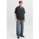 JACK & JONES ESSENTIALS relaxed casual overhemd met linnen zwart