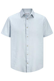 thumbnail: JACK & JONES ESSENTIALS regular casual overhemd met linnen lichtblauw