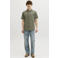JACK & JONES ESSENTIALS regular casual overhemd met linnen olijfgroen