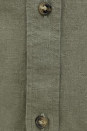 thumbnail: JACK & JONES ESSENTIALS regular casual overhemd met linnen olijfgroen