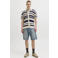 JACK & JONES PREMIUM regular gestreept casual overhemd gebreid donkerblauw