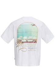 thumbnail: JACK & JONES ORIGINALS relaxed fit T-shirt met backprint - wit