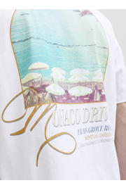 thumbnail: JACK & JONES ORIGINALS relaxed fit T-shirt met backprint - wit