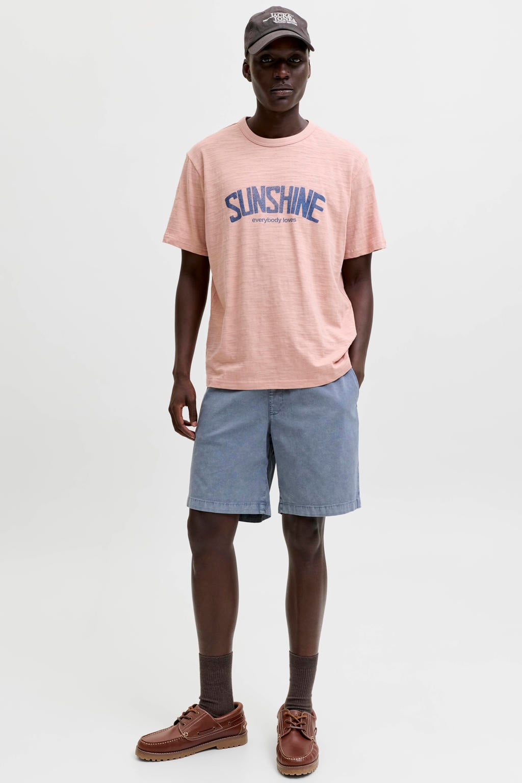 JACK & JONES PANTS STUDIO JPSTJAIDEN relaxed casual short blauw
