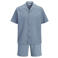 JACK & JONES relaxed casual overhemd met short blauw - (set van 2)