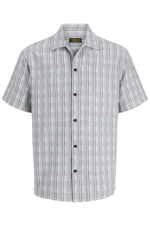 relaxed casual overhemd grijsblauw
