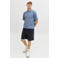 JACK & JONES PANTS STUDIO JPSTACE tapered casual short donkerblauw