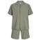 JACK & JONES relaxed casual overhemd met short groen - (set van 2)