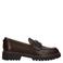 No Stress chunky leren loafers met profielzool - bruin