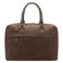 Manfield  18 inch leren laptoptas bruin