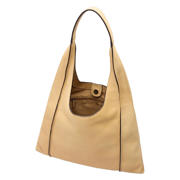 thumbnail: Manfield leren shopper geel