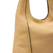 thumbnail: Manfield leren shopper geel