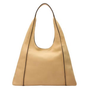 leren shopper geel