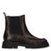 Manfield leren chelsea boots met profielzool - bruin
