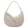 Manfield leren crossbody tas beige