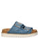 Mustang slippers met studs - donkerblauw