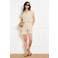 LOLALIZA high waist gestreepte casual short ecru