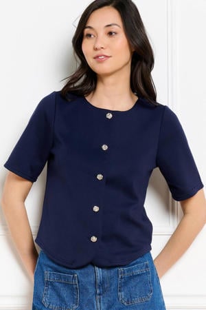 top donkerblauw