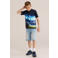 WE Fashion T-shirt donkerblauw