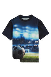 thumbnail: WE Fashion T-shirt donkerblauw